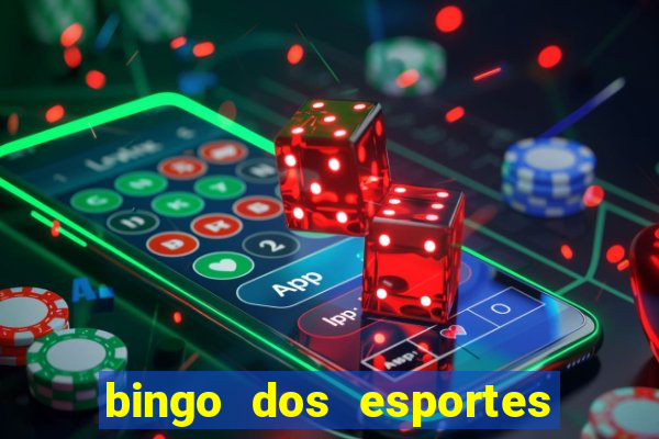 bingo dos esportes para imprimir